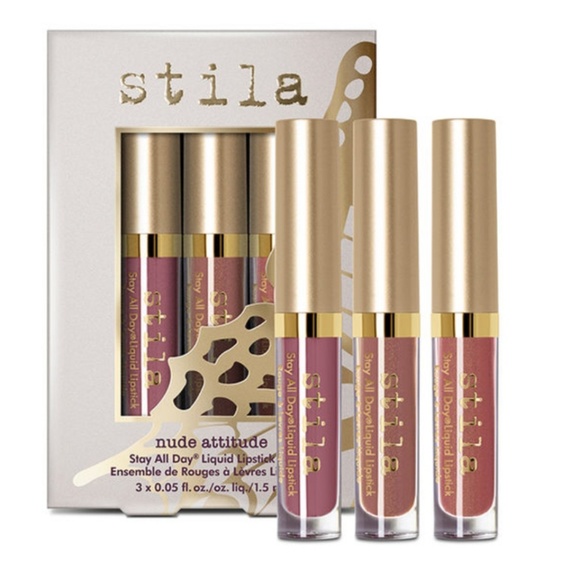 STILLA SET OF 3 LIP STAY NUDES - Picture 2 of 3